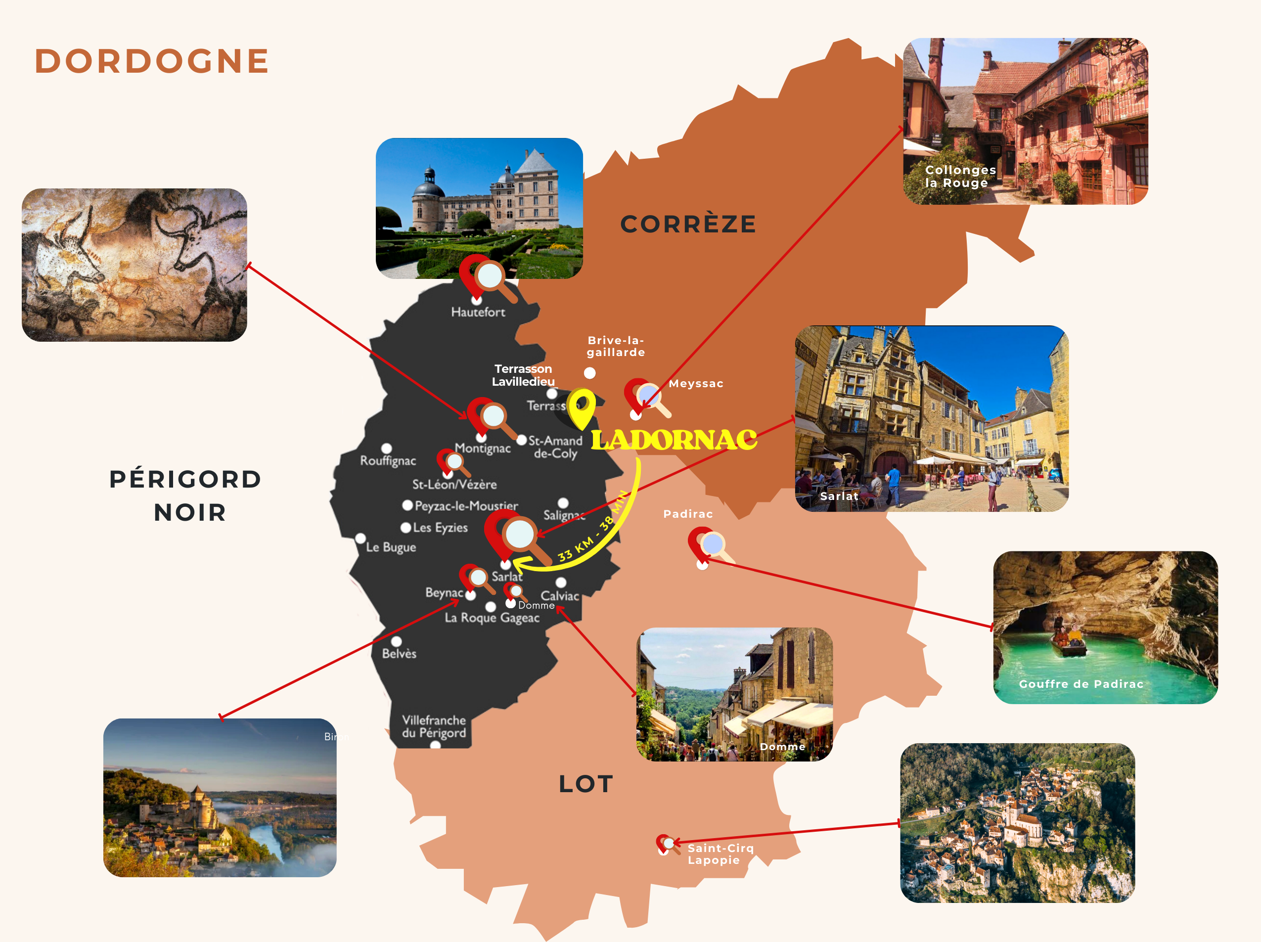 Carte interactive Dordogne