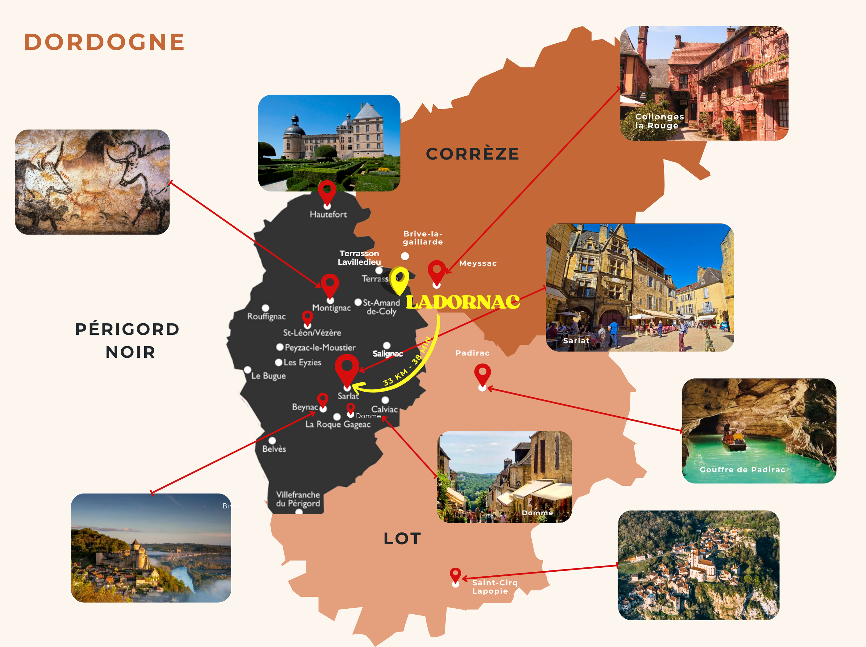 Carte interactive Dordogne